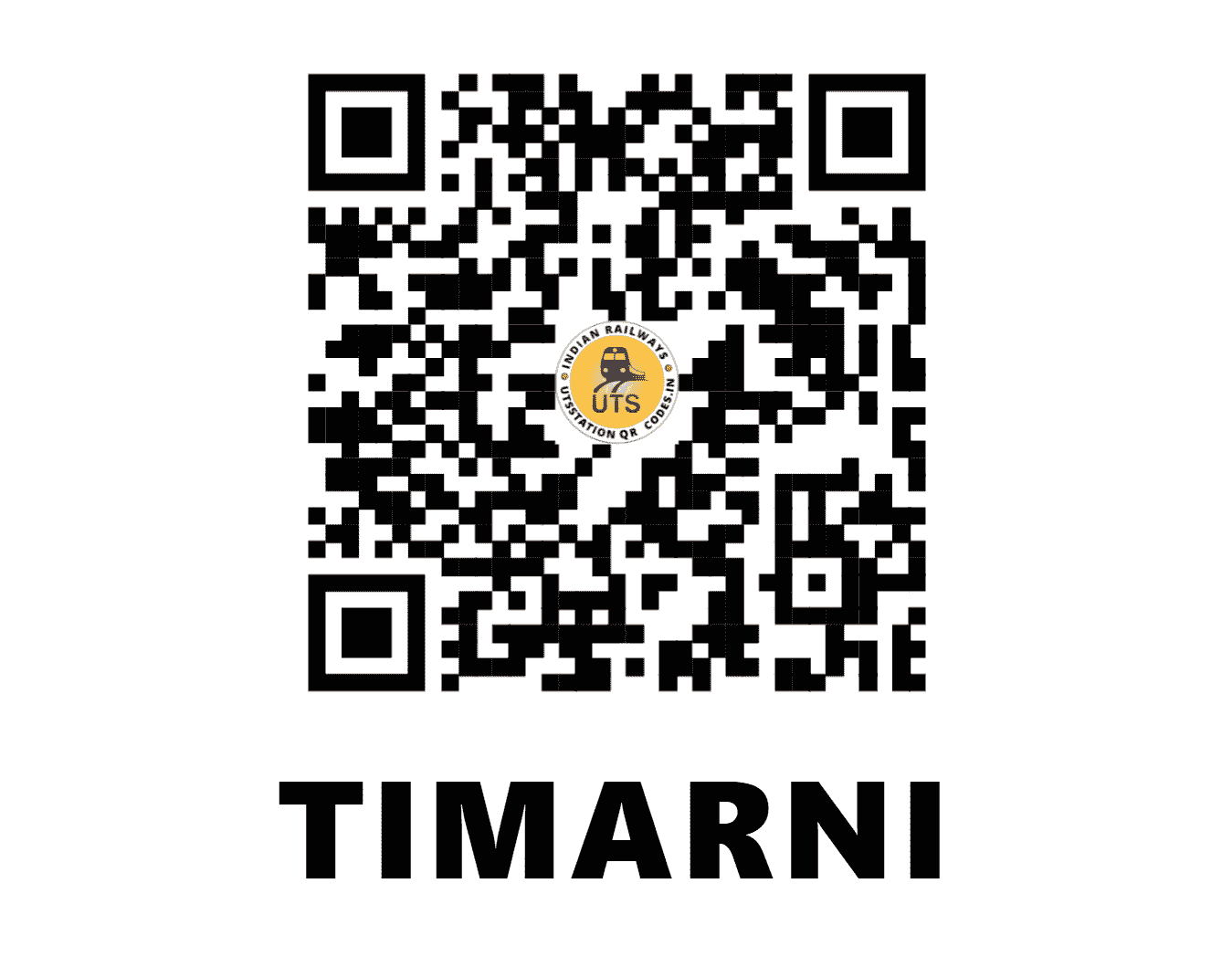 UTS QR Code for TIMARNI - TBN (WC - MADHYA PRADESH)